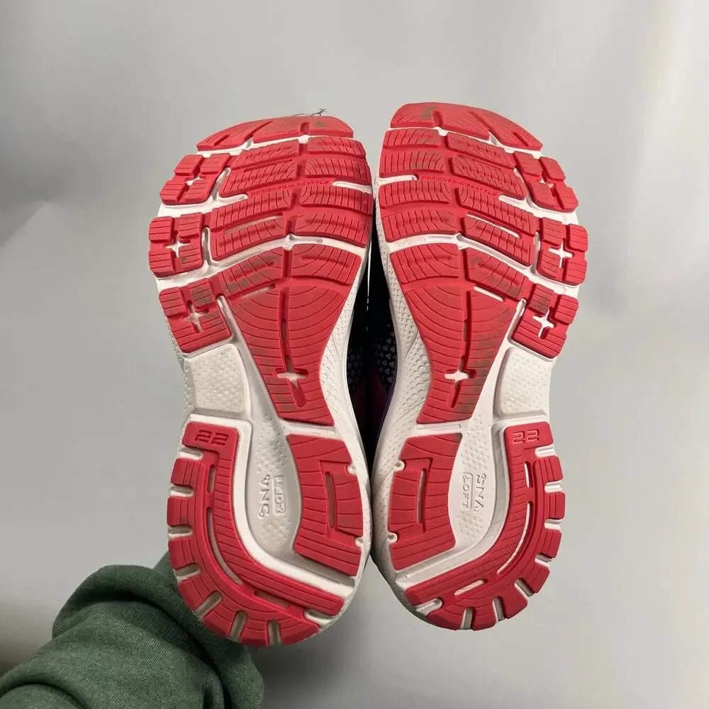 Brooks Adrenaline GTS 22 Running Shoes 9.5 Womens Purple Pink Comfort Athleisure